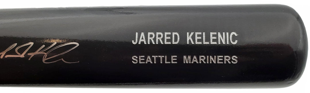 Jarred Kelenic Signed Black Rawlings Game Model Bat Seattle Mariners Beckett