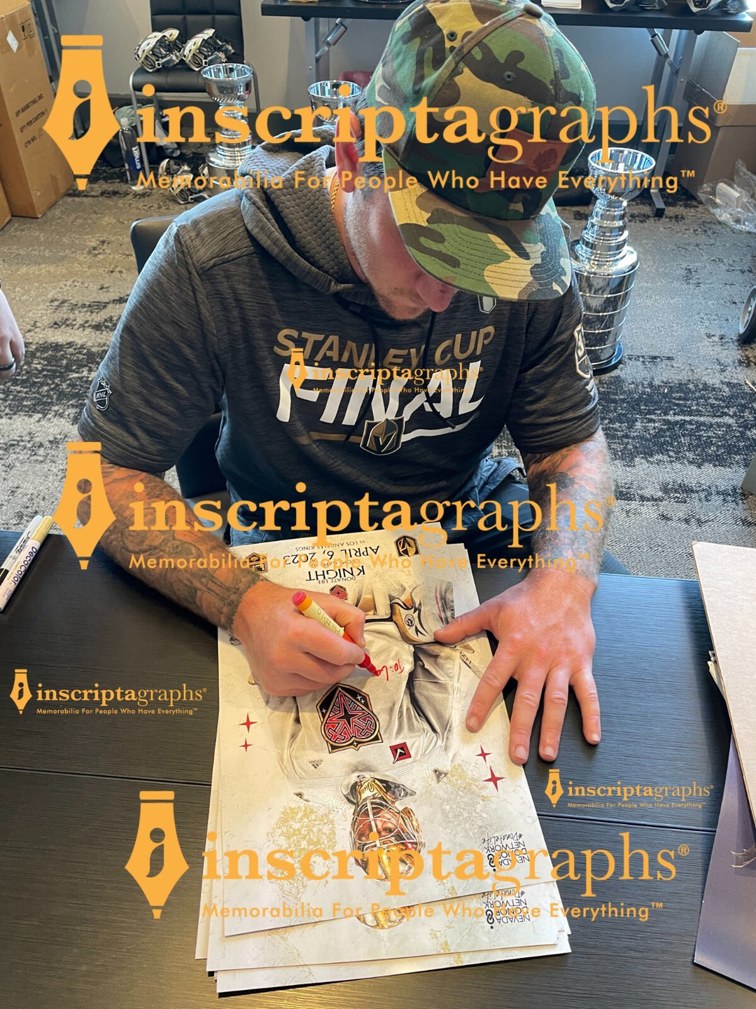 Jonathan Quick Autographed Vegas Golden Knights 8x10 Photo Signed COA IGM Signed