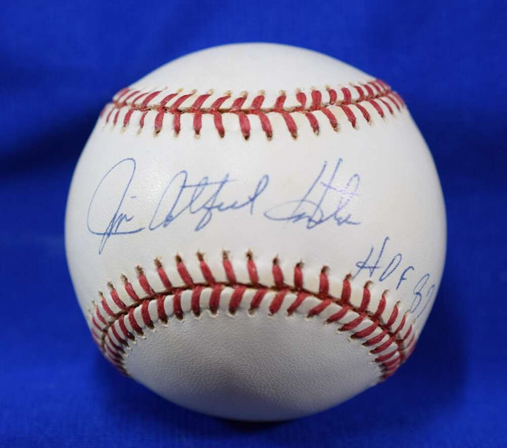 Jim Catfish Hunter JSA LOA Autograph National League ONL Signed Baseball HOF 87