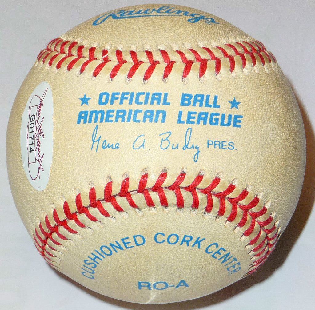 JUAN GONZALEZ VINTAGE SIGNED ROALB BALL RANGERS INDIANS TIGERS ROYALS JSA AUTH