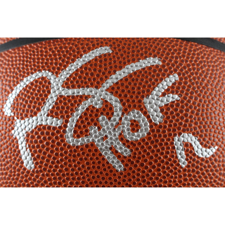 Ralph Sampson Signed Houston Rockets I/O Basketball HOF Beckett Witness 49707
