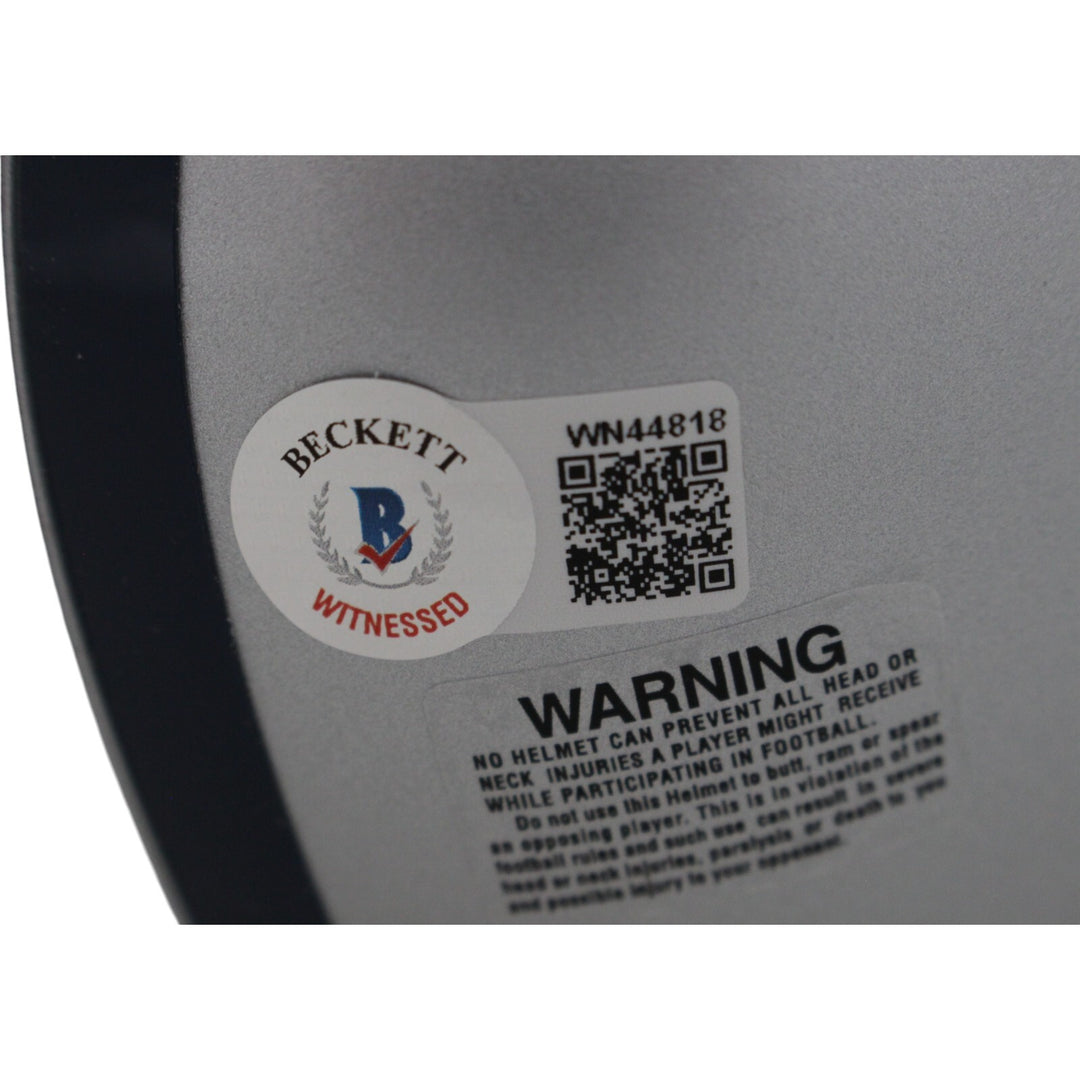 Roger Staubach Autographed Dallas Cowboys VSR4 Mini Helmet SB MVP Beckett 46595