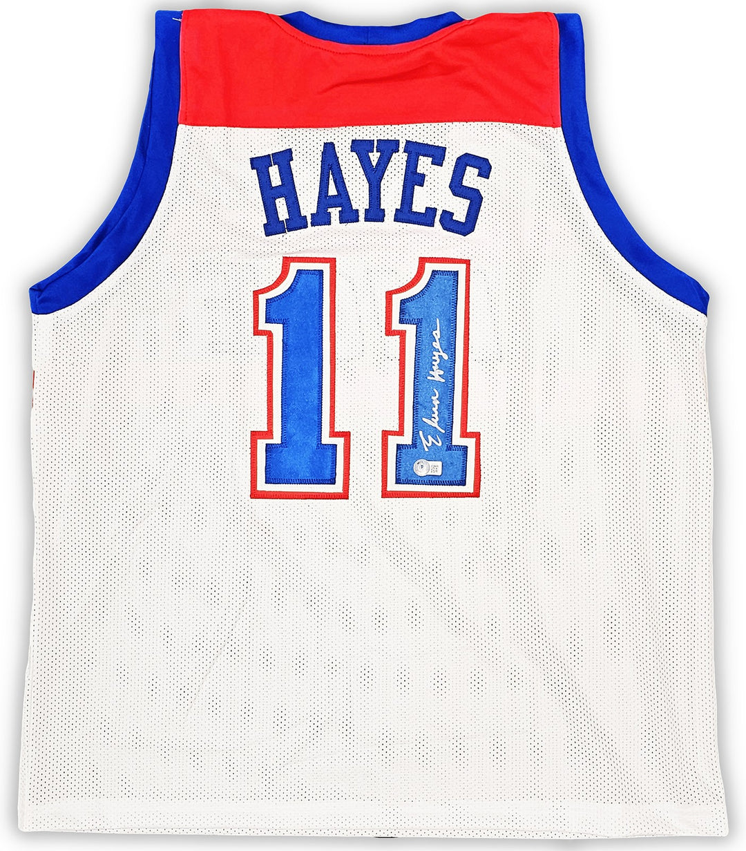 Washington Bullets Elvin Hayes Autographed Signed White Jersey Beckett