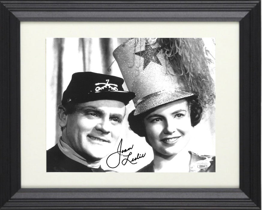 Joan Leslie signed Yankee Doodle Dandy B&W 8x10 Photo Framed- JSA (James Cagney)