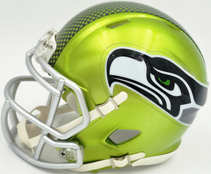 Tory Horton Signed Seattle Seahawks Flash Green Speed Mini Helmet MCS Holo