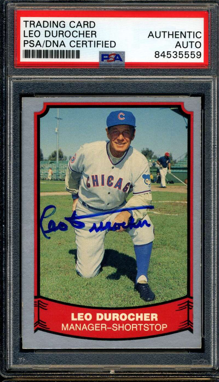 Leo Durocher PSA DNA Cert Signed 1988 Pacific Autograph