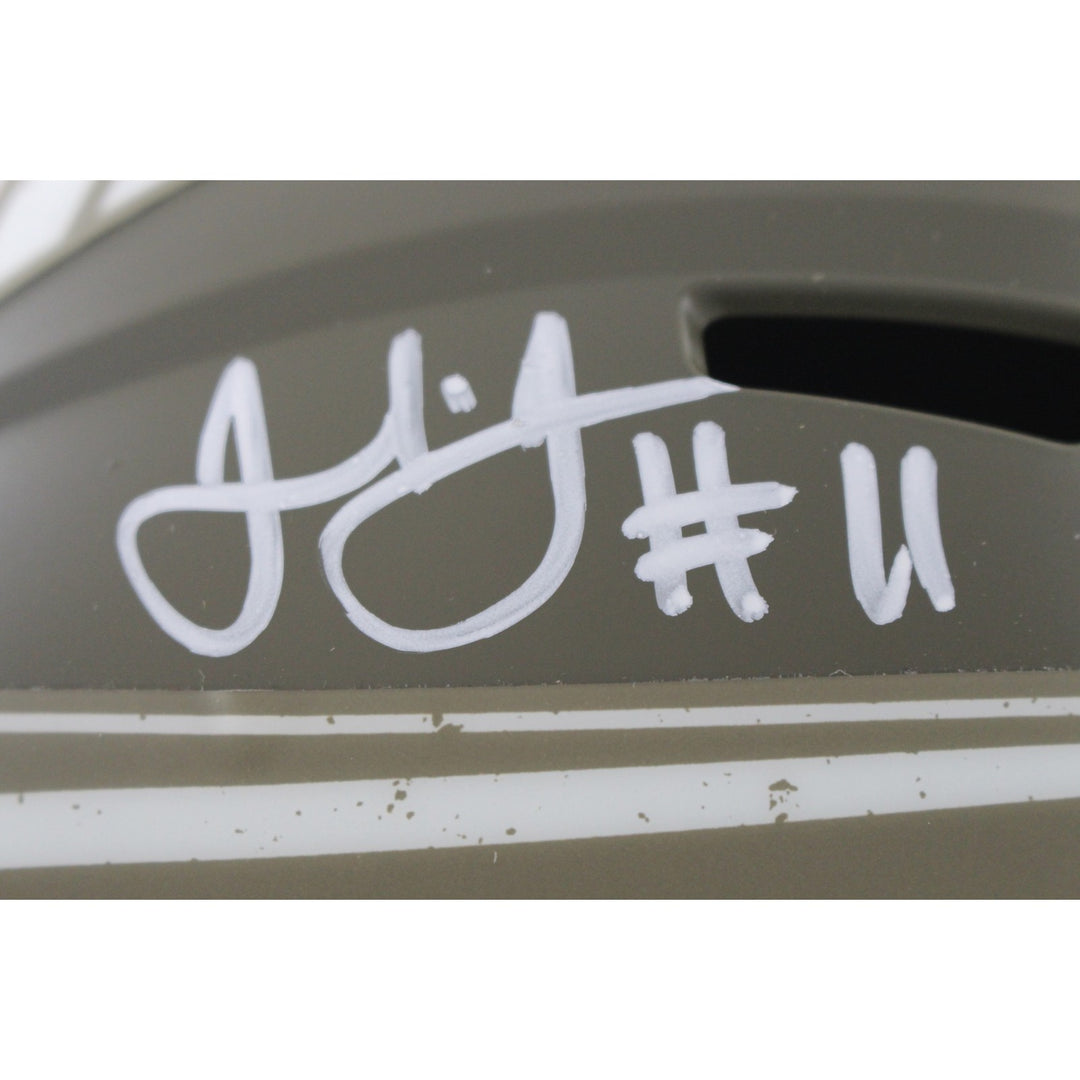 Julio Jones Autographed Atlanta Falcons F/S 22 STS Helmet Beckett Witness 56464
