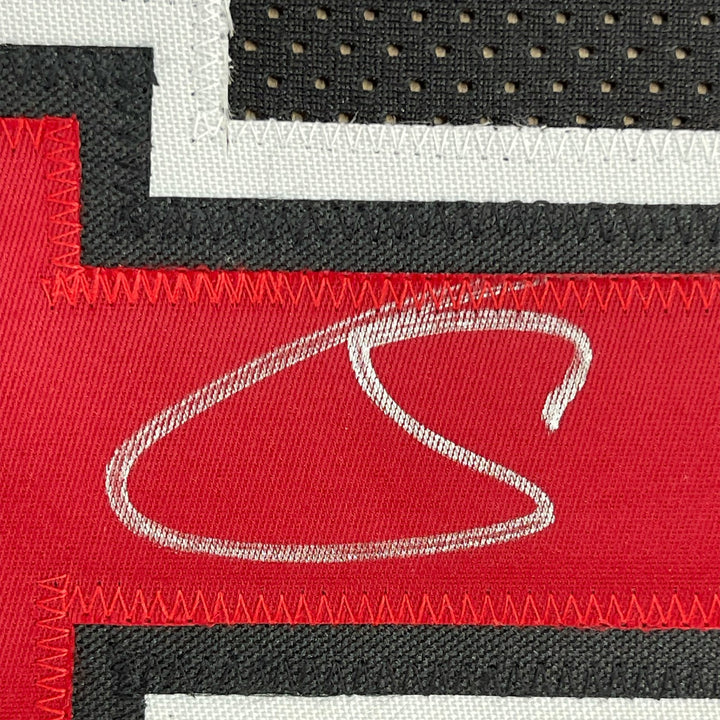 Framed Autographed/Signed DeMar DeRozan 33x42 Chicago Black Jersey BAS COA