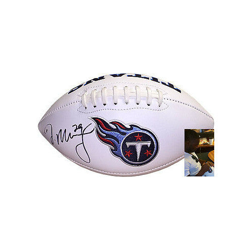 DeMarco Murray signed Tennessee Titans White Logo Football #29- Murray Hologram