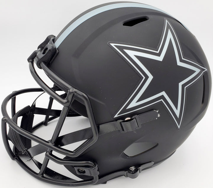 Tony Dorsett Signed Eclipse Black Cowboys Full Size Speed Replica Helmet Beckett
