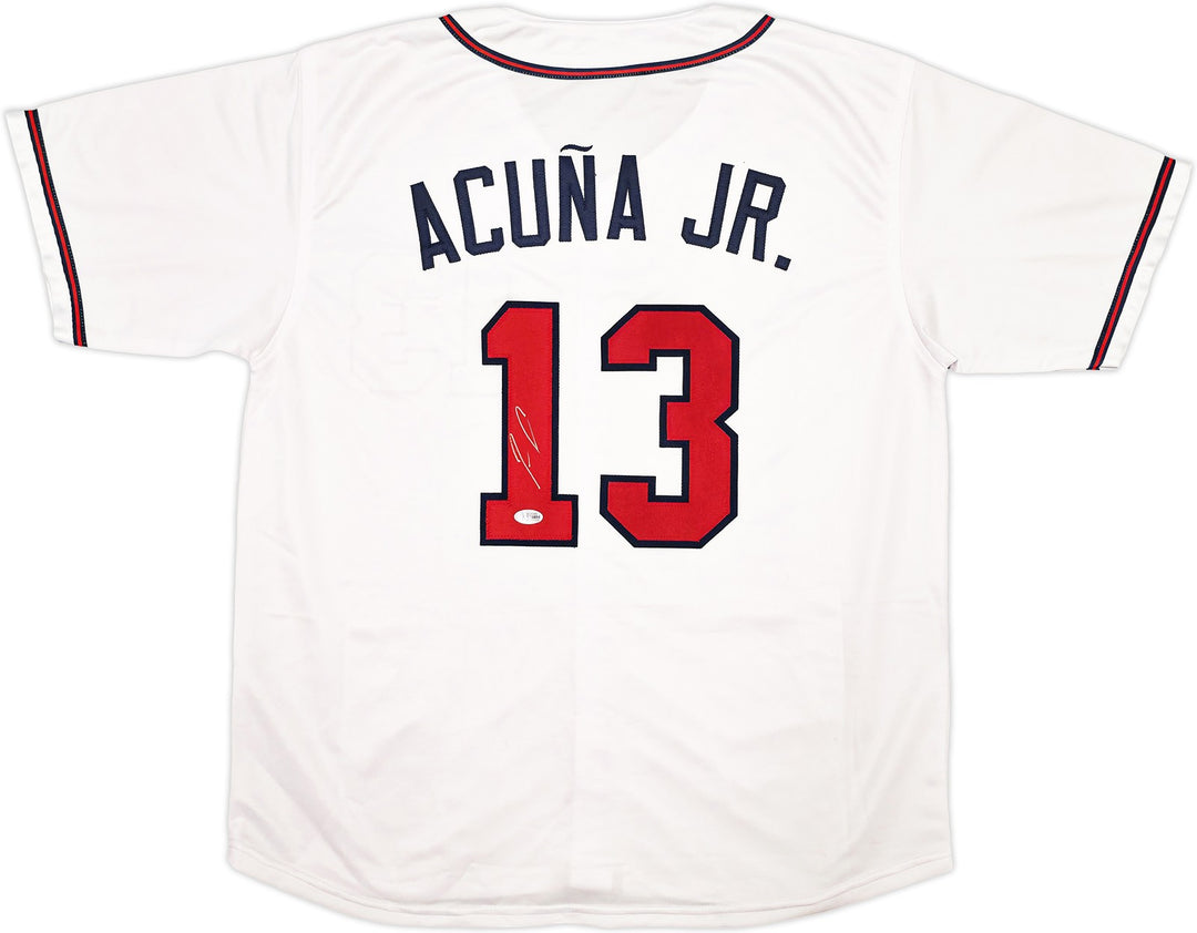 Atlanta Braves Ronald Acuna Jr. Signed White Jersey Beckett