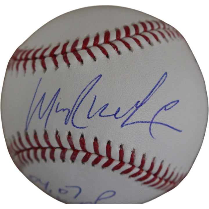 Manny Ramirez Autographed Boston Red Sox OML Baseball 04 07 Champs Beckett 54638
