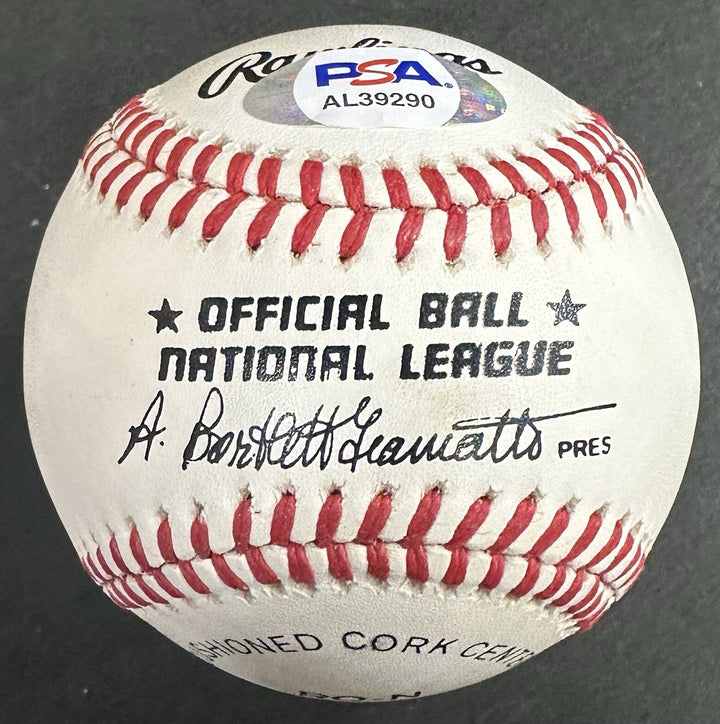 Willie Mays Signed Official NL Baseball SF Giants Autograph Clean PSA COA HOF