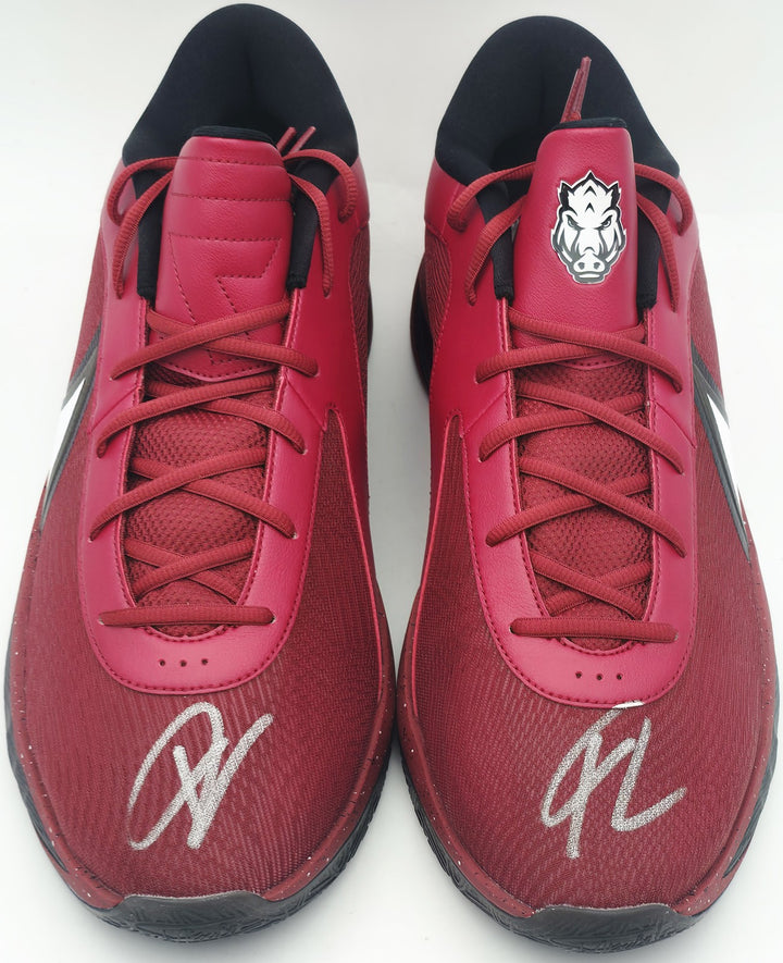 Giannis Auto 2024 PE Promo Arkansas Nike Zoom Freak 6 Game Shoes Size 17 Beckett