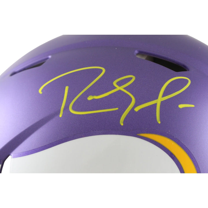 Randy Moss Autographed Minnesota Vikings Authentic Tribute Helmet Beckett 56336