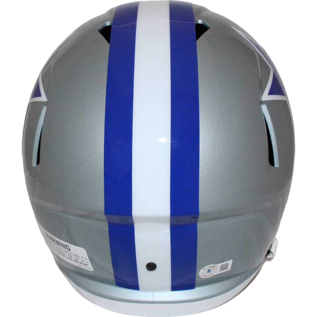 Bob Lilly Autographed/Signed Dallas Cowboys TB F/S Helmet HOF Beckett 44035