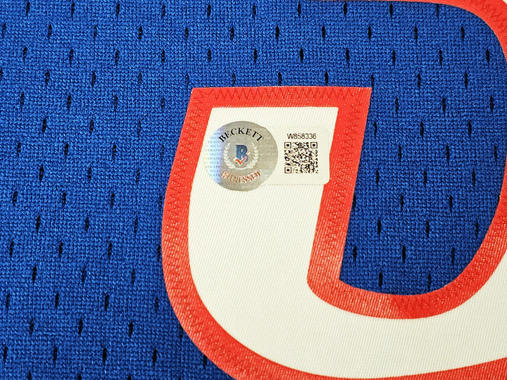 76ers Allen Iverson Auto Blue AUTH Mitchell Ness 99 HWC Swingman Jersey XL BAS