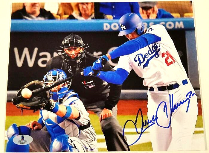 TRAYCE THOMPSON Autograph DODGERS Signed 8x10 Photo ~ Beckett BAS COA