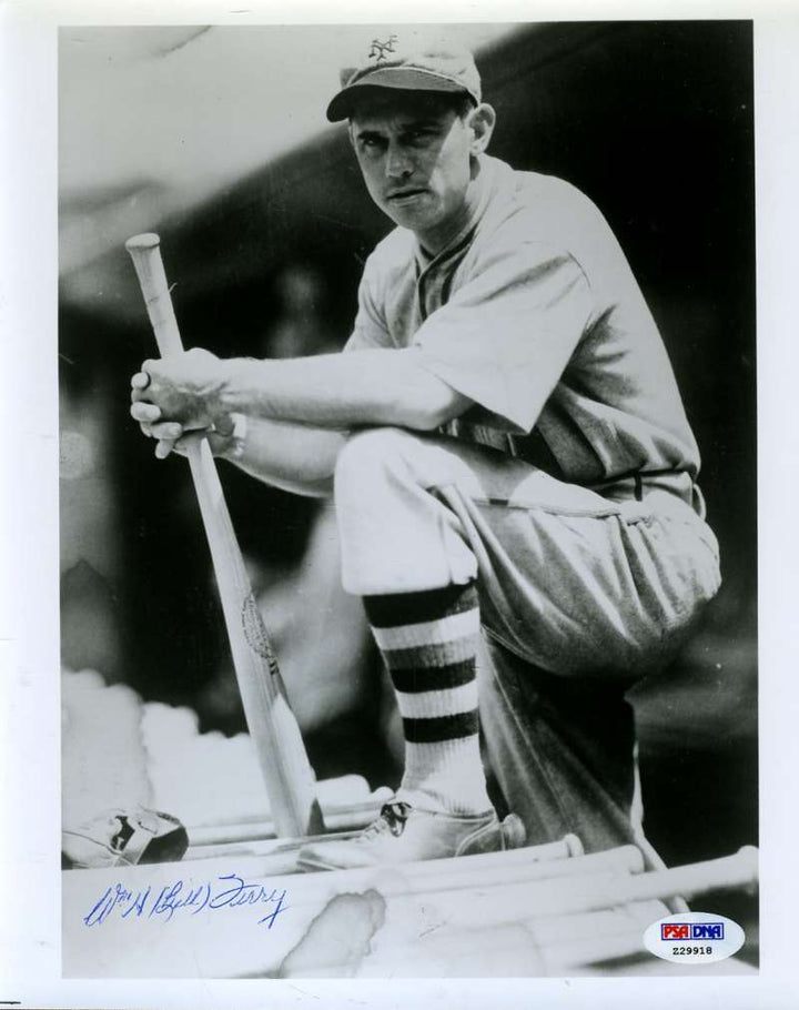 Bill Terry Signed Psa/dna Certified 8x10 Photo Authenticated Autograph