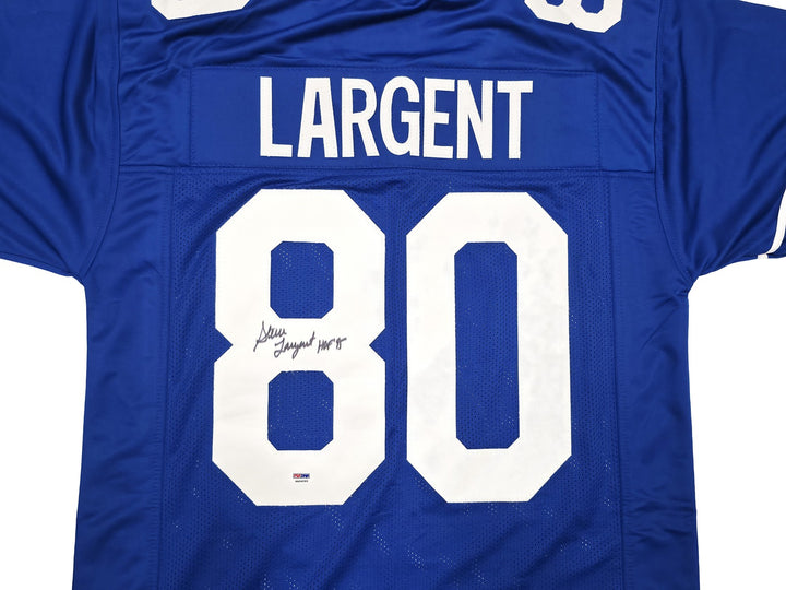 Seattle Seahawks Steve Largent Signed Blue Jersey "HOF 95" PSA/DNA ITP