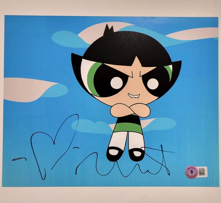 Natalie Palamides signed Powerpuff Buttercup 8x10 photo autograph A Beckett BAS