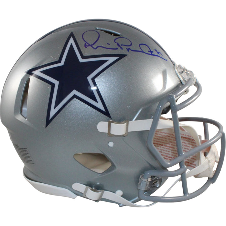 Michael Irvin Autographed Dallas Cowboys Authentic Helmet Beckett Witness 56352