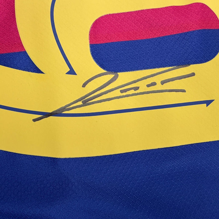 Autographed/Signed Robert Lewandowski FC Barcelona Soccer Jersey Beckett BAS COA
