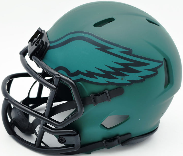 Donovan McNabb Signed Philadelphia Eagles Rave Green Mini Helmet Beckett Witness