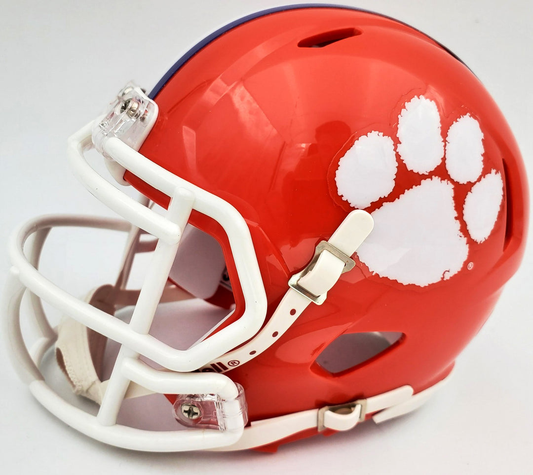 Deshaun Watson Signed Clemson Tigers Orange Speed Mini Helmet Beckett BAS