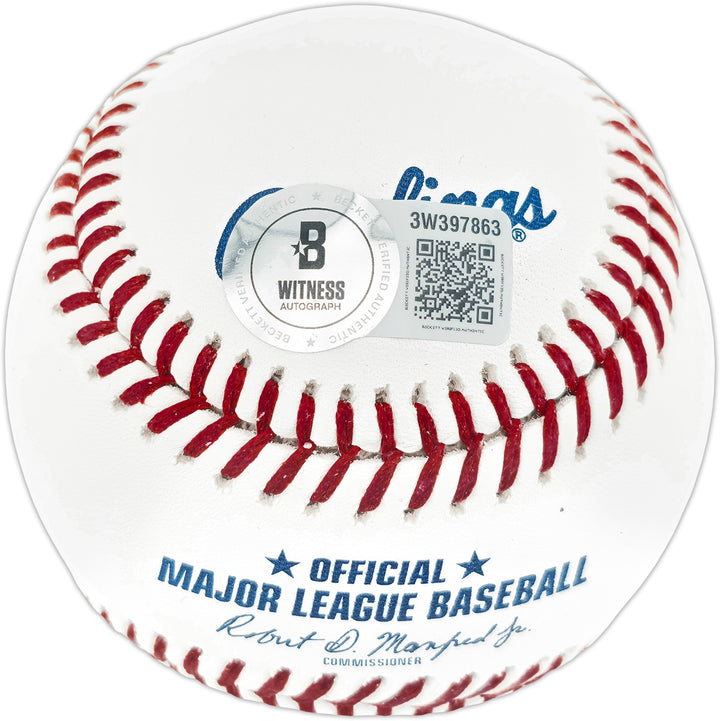 Ted Simmons Signed MLB Baseball St. Louis Cardinals "HOF 2020" Beckett Wit