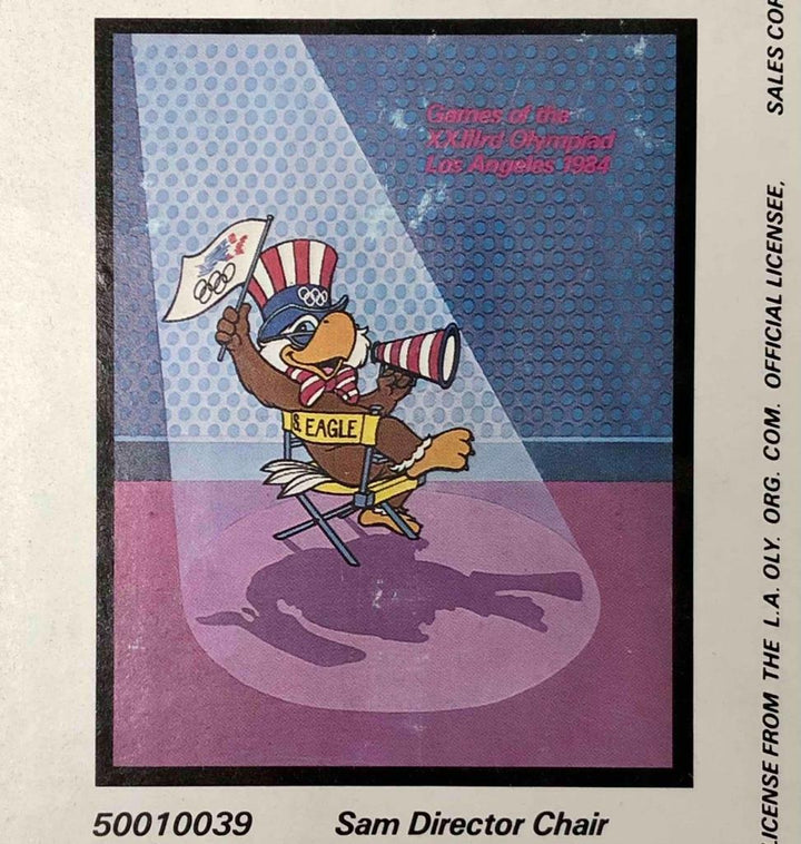 vintage 1984 Los Angeles Olympic Games 22x28 Sam the Eagle Olympiad poster New