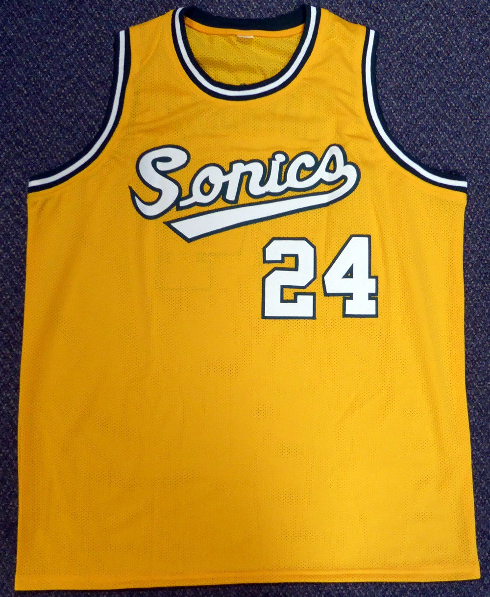 Seattle Sonics Spencer Haywood Autographed Signed Gold Jersey "HOF 15" MCS Holo