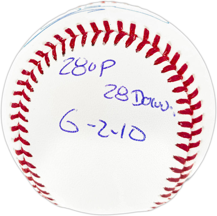 Armando Galarraga Signed MLB Baseball Detroit Tigers "28 Up, 28 Down" JSA