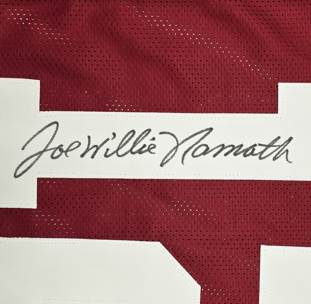 Alabama Crimson Tide Joe Namath Signed Maroon Jersey "Willie" PSA/DNA