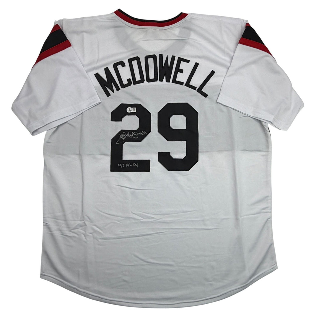 Autographed/Signed Jack McDowell Chicago White Retro Jersey Beckett BAS COA