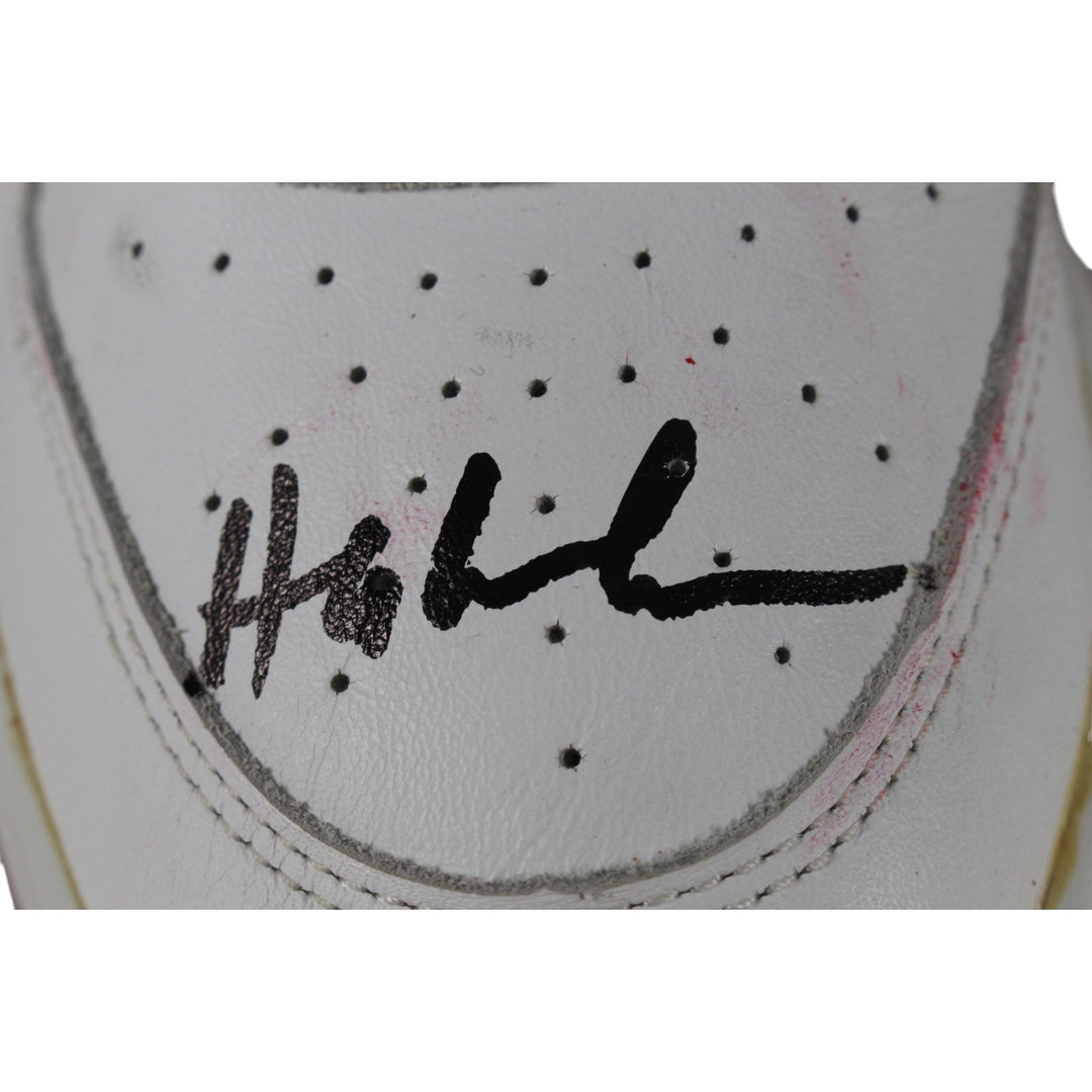 Hakeem Olajuwon Signed Houston Rockets Etonic Black Sz 9 R Shoe Beckett 49290
