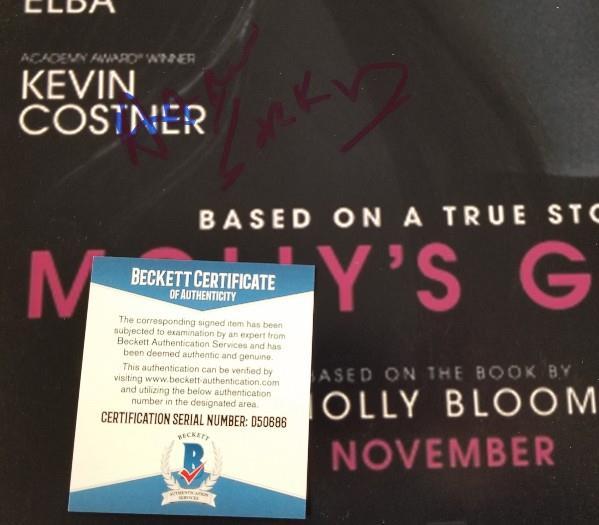 AARON SORKIN Signed Molly's Game 11x17 Photo Director (B) ~ Beckett BAS COA