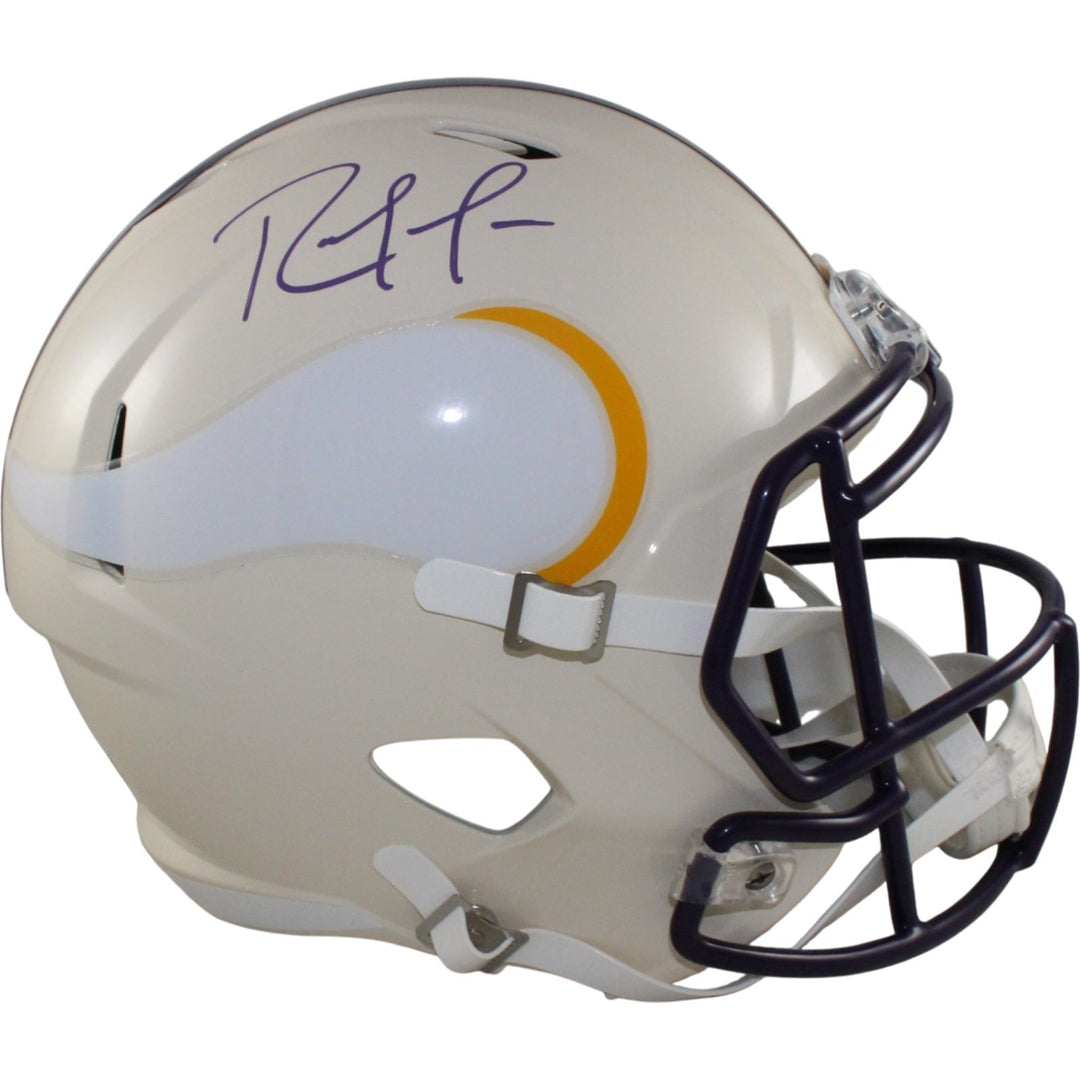 Randy Moss Autographed/Signed Minnesota Vikings F/S Retro Helmet Beckett 56330