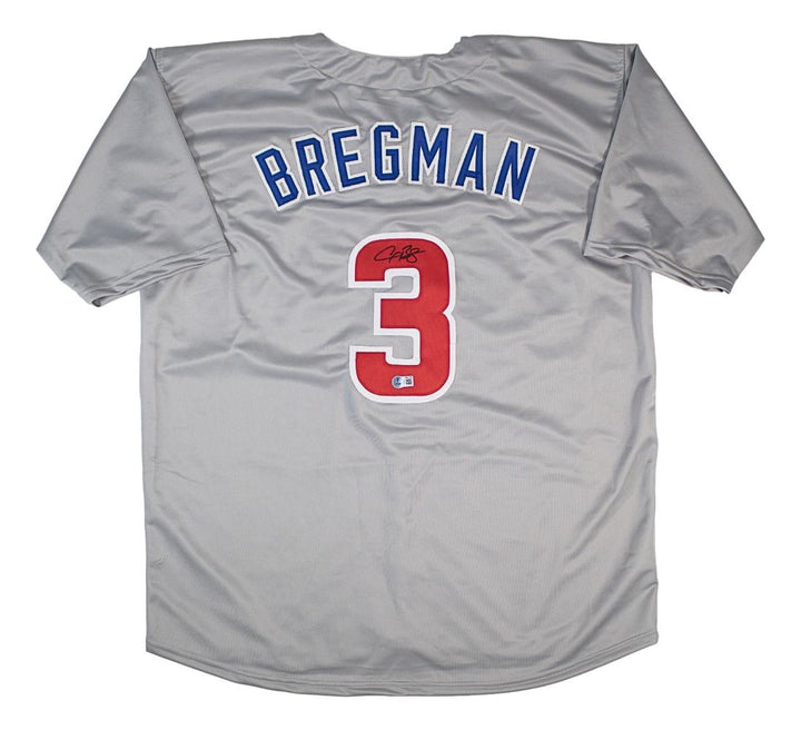 Alex Bregman Chicago Signed Gray Baseball Jersey BAS
