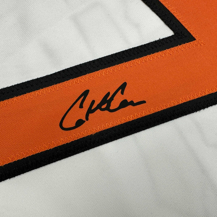 Facsimile Autographed Colton Cowser Baltimore White Reprint Jersey Size Men's XL