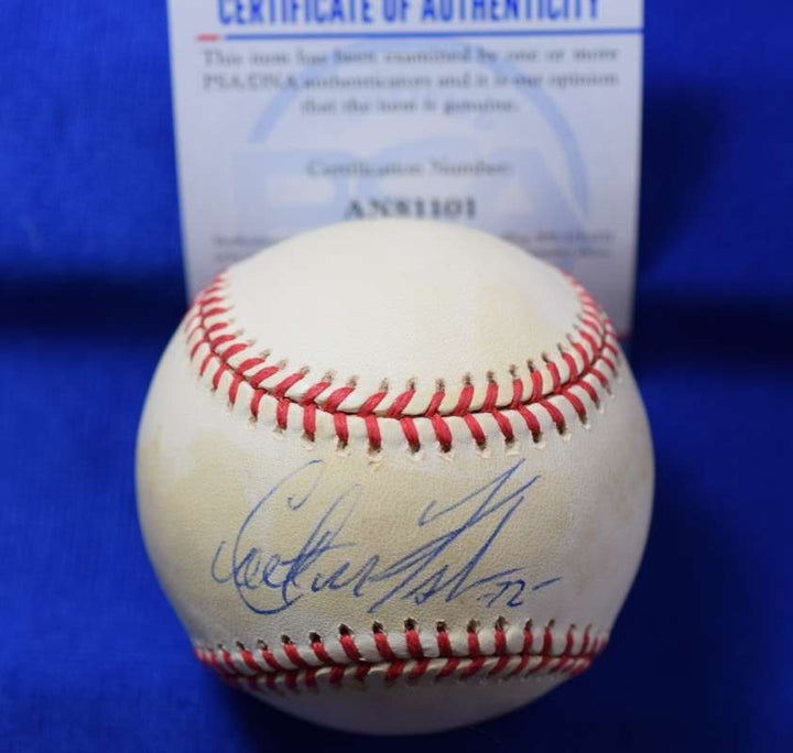 Carlton Fisk PSA DNA Autographed American League OAL Signed Baseball