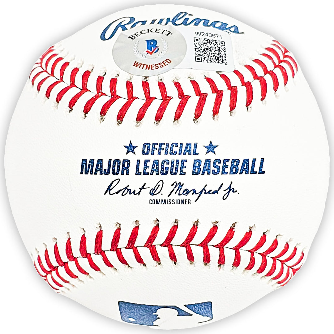 Ken Griffey Jr. Signed MLB Baseball Mariners "MLB Debut 4-3-89" Beckett Wit