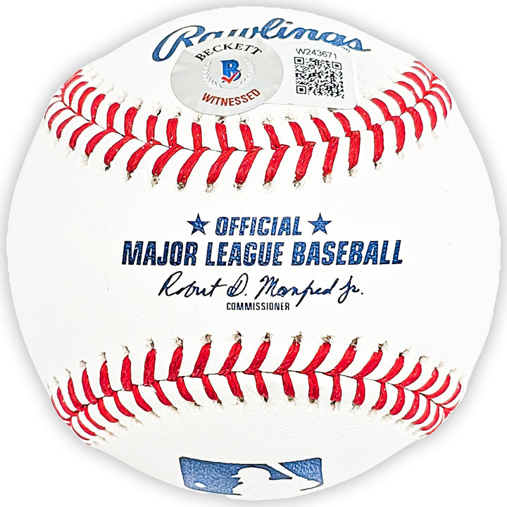 Ken Griffey Jr. Signed MLB Baseball Mariners "MLB Debut 4-3-89" Beckett Wit