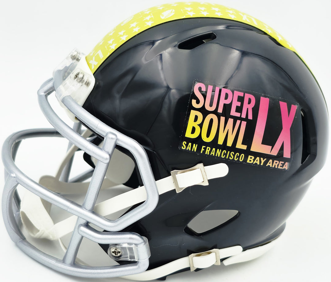 Grey Zabel Signed Seattle Seahawks Black SB LX Logo Speed Mini Helmet MCS Holo
