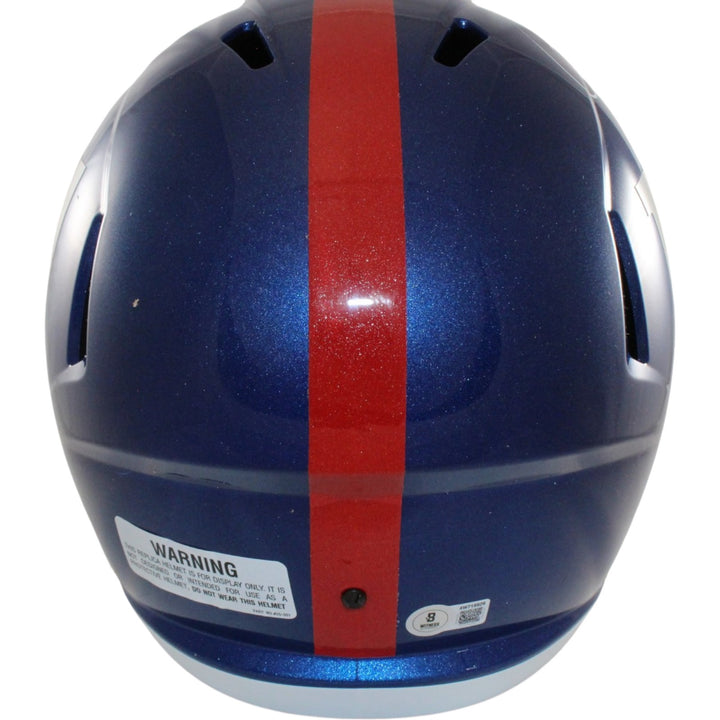 Abdul Carter Autographed New York Giants F/S Helmet Beckett Witness 56867