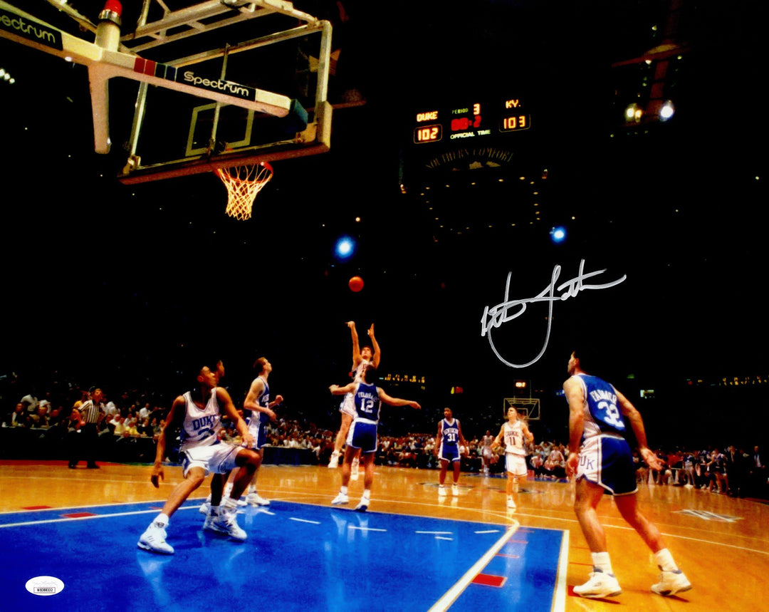 Christian Laettner Auto 16x20 Photo Duke Blue Devils Game Winning 'The Shot' JSA