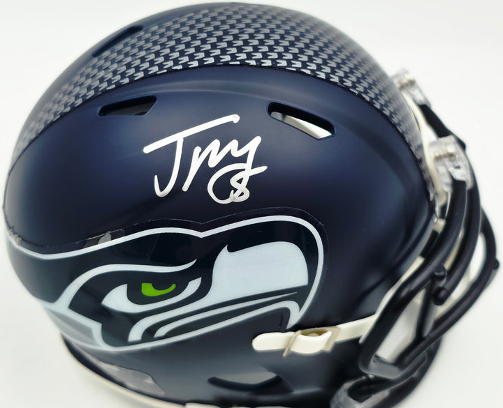 Jason Myers Signed Seahawks Blue Speed Mini Helmet MCS COA