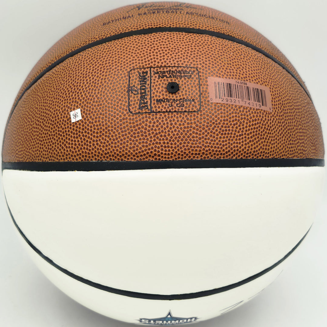 Kon Knueppel Auto Official Spalding Hornets White Logo Basketball Fanatics Holo
