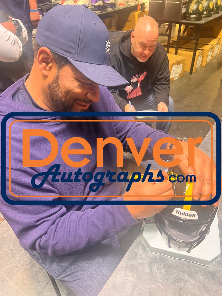 Jerome Bettis Autographed Pittsburgh Steelers Mid-Size Midi Helmet Beckett 55270