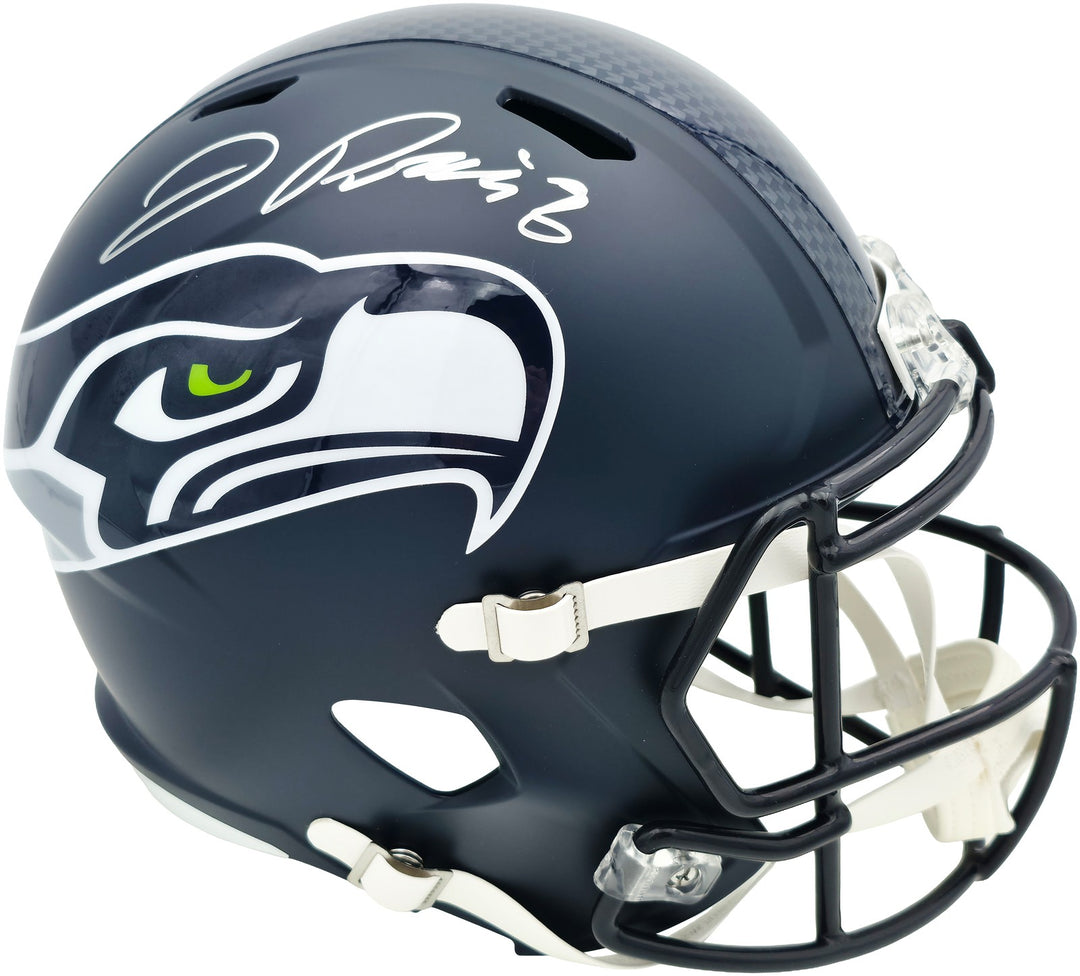 Jadarian Price Signed Seahawks Blue Full Size Speed Replica Helmet BAS Witness